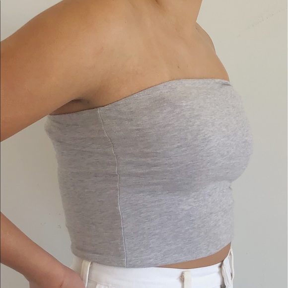 Brandy Melville heather gray tube top - Picture 3 of 3